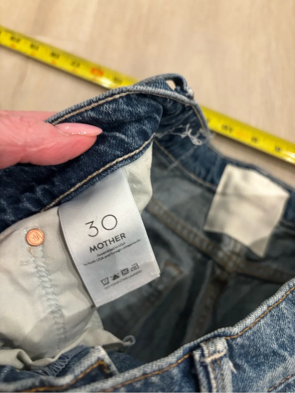 MOTHER Straight-Leg Jeans in Early Blue Wash